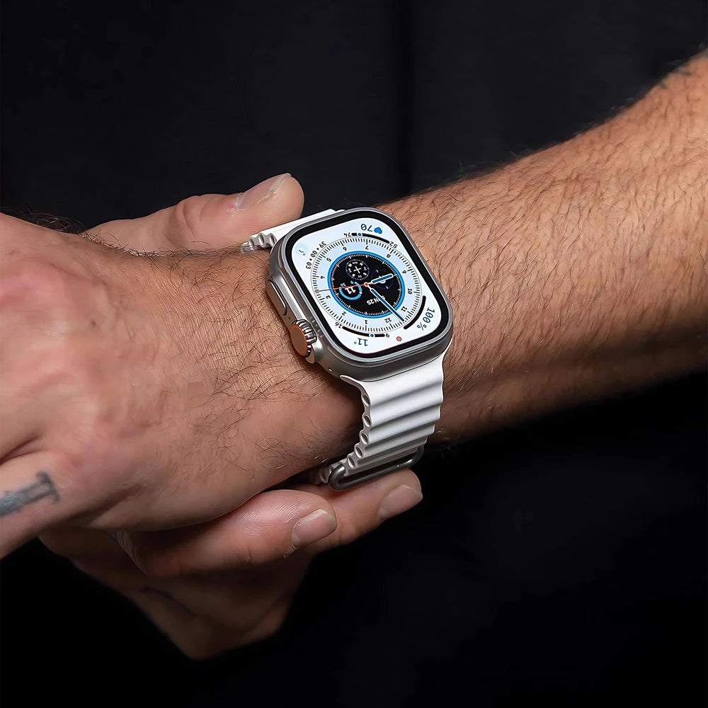 Ocean Straps for Apple Watch Band 44mm 40mm 45mm 49mm 41mm 42mm 38mm 46mm bracelet correa iWatch series 7 6 3 se 8 Ultra 2 9 10